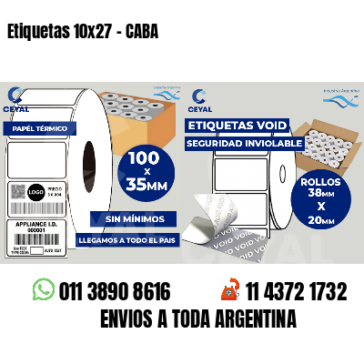 Etiquetas 10x27 - CABA
