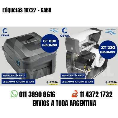 Etiquetas 10x27 - CABA