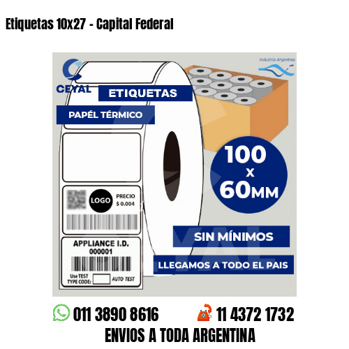 Etiquetas 10×27 – Capital Federal