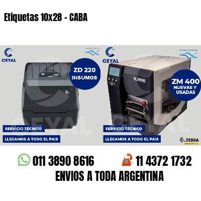 Etiquetas 10x28 - CABA