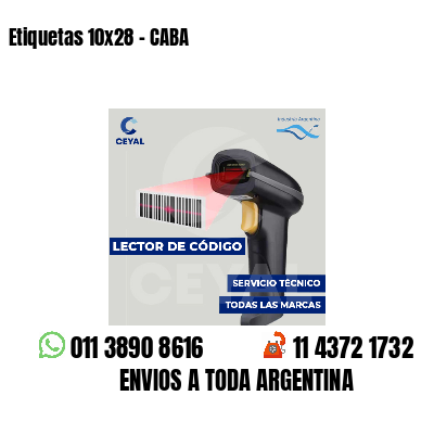 Etiquetas 10x28 - CABA