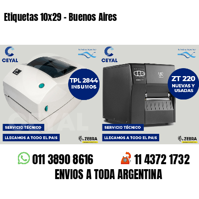 Etiquetas 10x29 - Buenos Aires