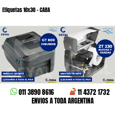 Etiquetas 10x30 - CABA