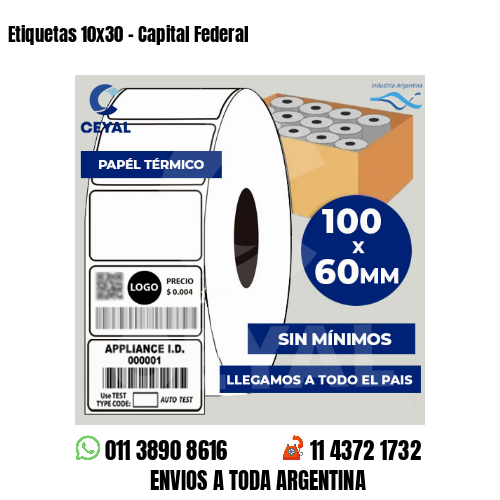 Etiquetas 10×30 – Capital Federal