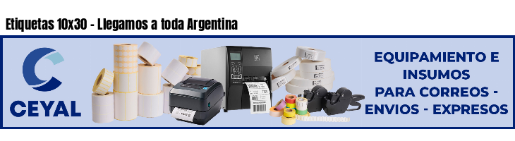 Etiquetas 10x30 - Llegamos a toda Argentina