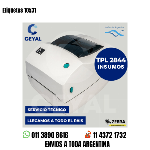 Etiquetas 10x31