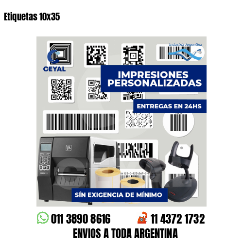 Etiquetas 10x35