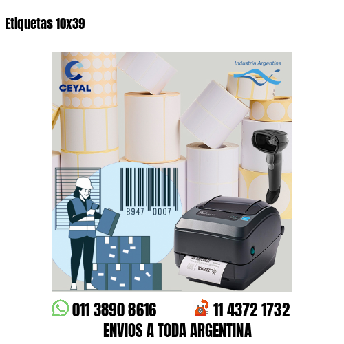 Etiquetas 10×39