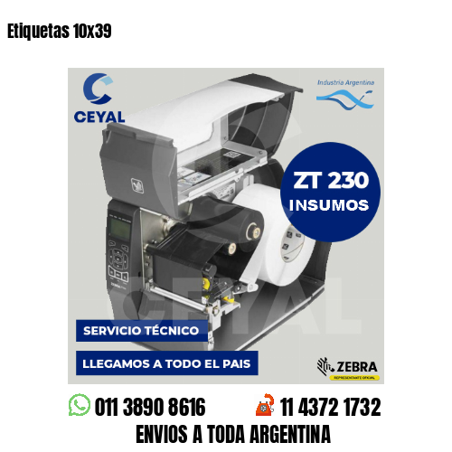 Etiquetas 10x39