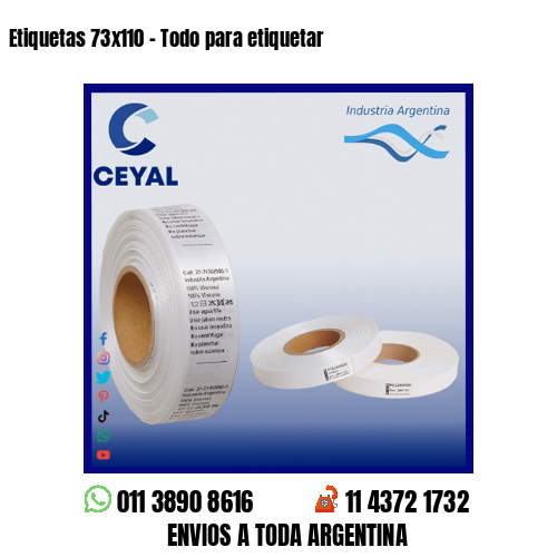 Etiquetas 73×110 – Todo para etiquetar