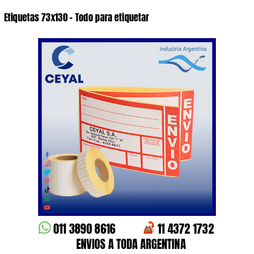 Etiquetas 73×130 – Todo para etiquetar