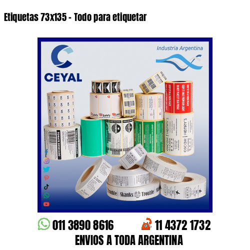 Etiquetas 73×135 – Todo para etiquetar