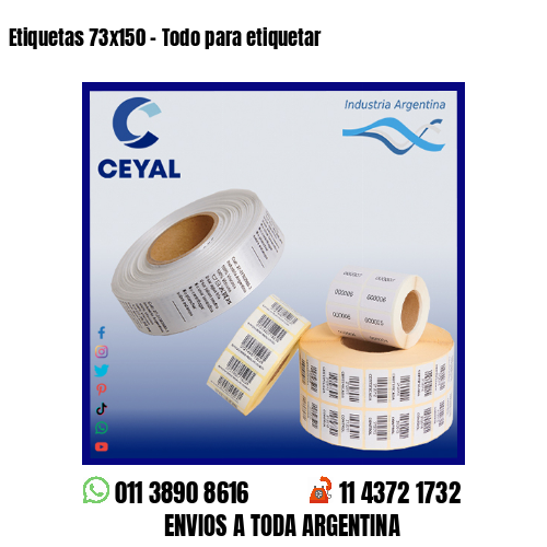 Etiquetas 73×150 – Todo para etiquetar