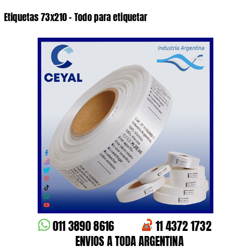 Etiquetas 73×210 – Todo para etiquetar