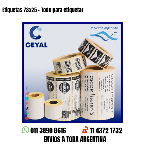 Etiquetas 73×25 – Todo para etiquetar