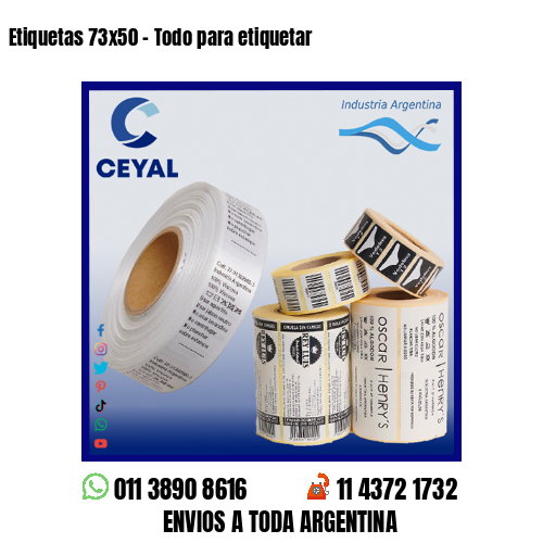 Etiquetas 73×50 – Todo para etiquetar