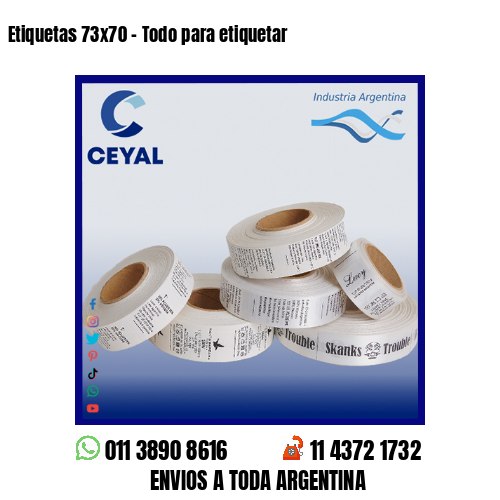 Etiquetas 73×70 – Todo para etiquetar