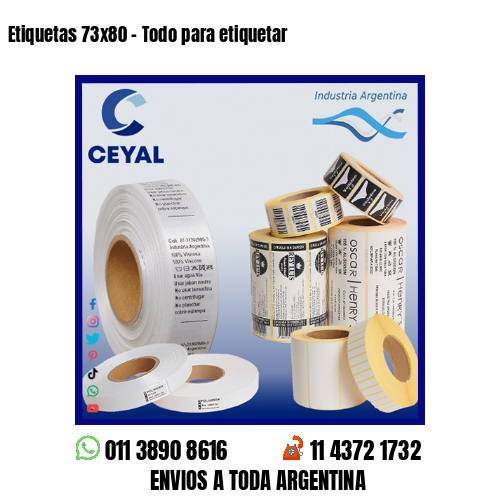 Etiquetas 73×80 – Todo para etiquetar
