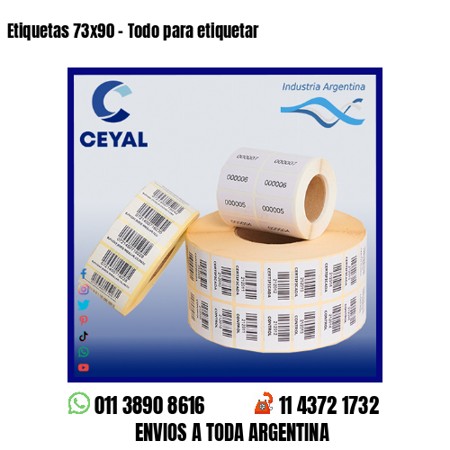 Etiquetas 73×90 – Todo para etiquetar