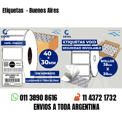 Etiquetas  - Buenos Aires