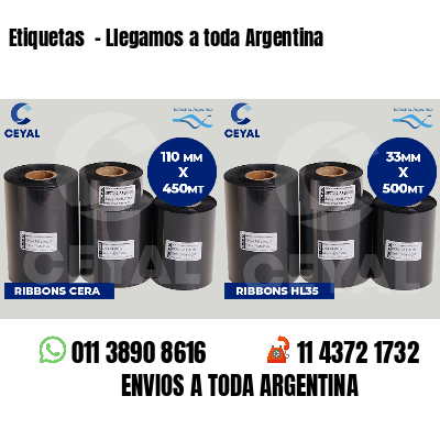 Etiquetas - Llegamos a toda Argentina