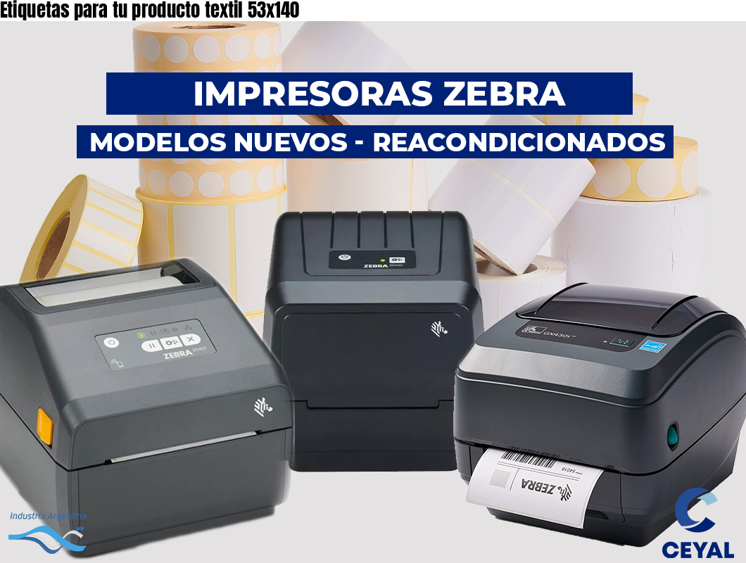 Etiquetas para tu producto textil 53x140