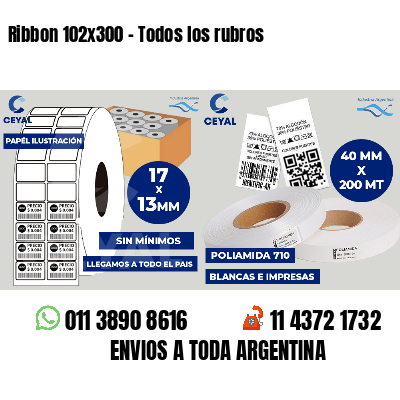 Ribbon 102x300 - Todos los rubros