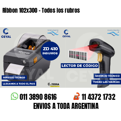 Ribbon 102x300 - Todos los rubros