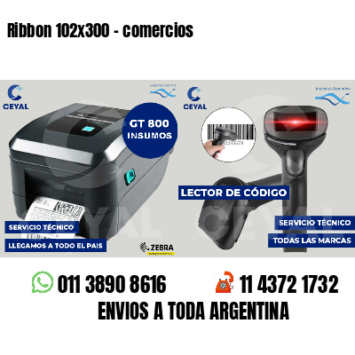 Ribbon 102x300 - comercios