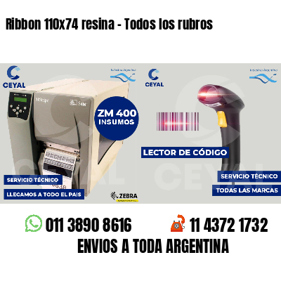 Ribbon 110x74 resina - Todos los rubros
