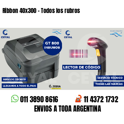 Ribbon 40x300 - Todos los rubros
