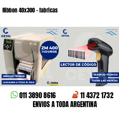 Ribbon 40x300 - fabricas