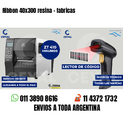 Ribbon 40x300 resina - fabricas