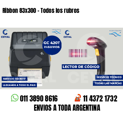 Ribbon 83x300 - Todos los rubros