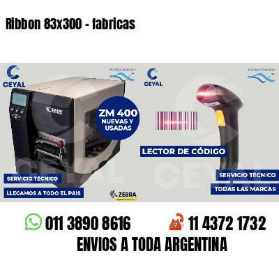 Ribbon 83x300 - fabricas