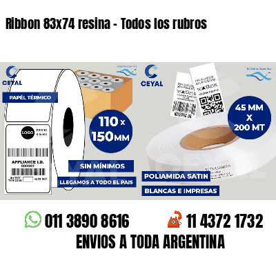 Ribbon 83x74 resina - Todos los rubros