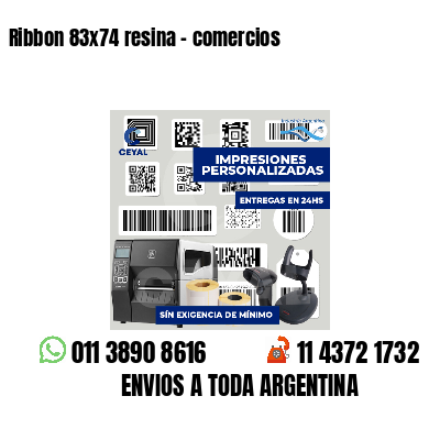 Ribbon 83x74 resina - comercios