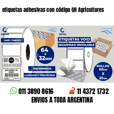 etiquetas adhesivas con código QR Agricultores