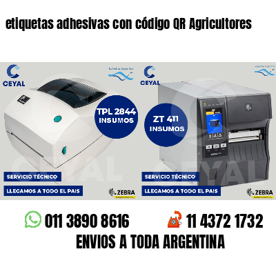 etiquetas adhesivas con código QR Agricultores