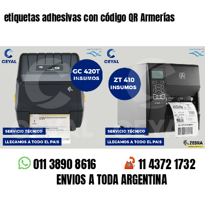 etiquetas adhesivas con código QR Armerías
