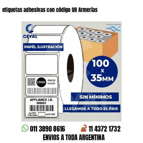 etiquetas adhesivas con código QR Armerías