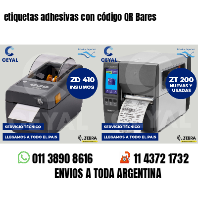 etiquetas adhesivas con código QR Bares