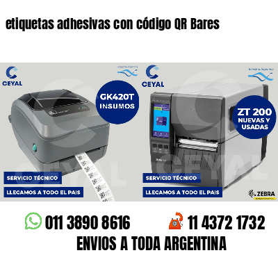 etiquetas adhesivas con código QR Bares