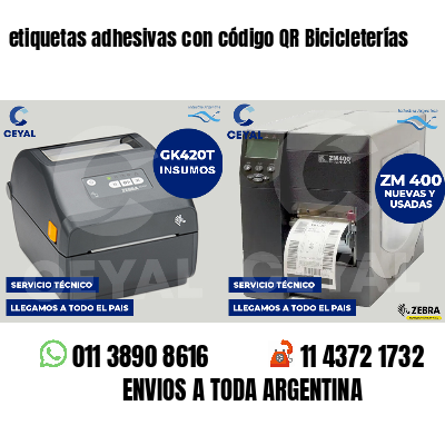 etiquetas adhesivas con código QR Bicicleterías