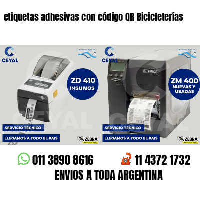 etiquetas adhesivas con código QR Bicicleterías