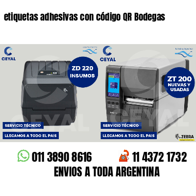 etiquetas adhesivas con código QR Bodegas