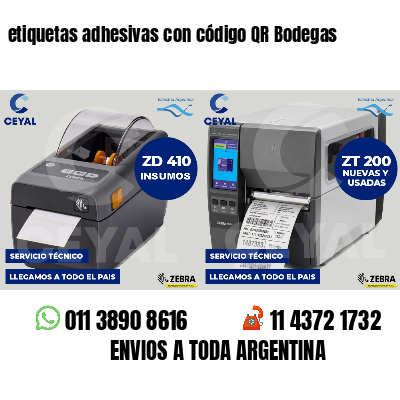 etiquetas adhesivas con código QR Bodegas