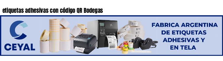 etiquetas adhesivas con código QR Bodegas