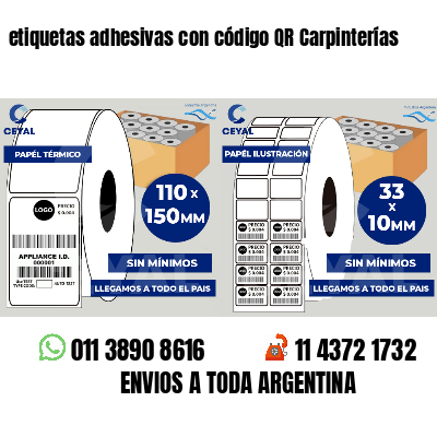 etiquetas adhesivas con código QR Carpinterías