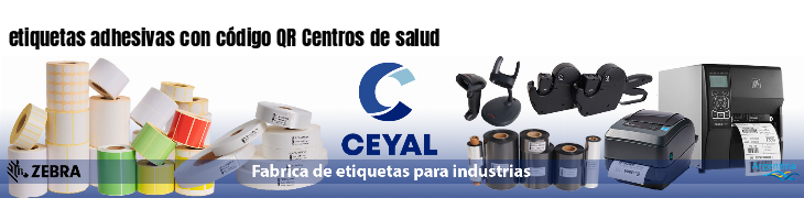 etiquetas adhesivas con código QR Centros de salud